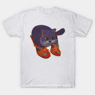 Paper Cut Cats Series! He shoe too big T-Shirt